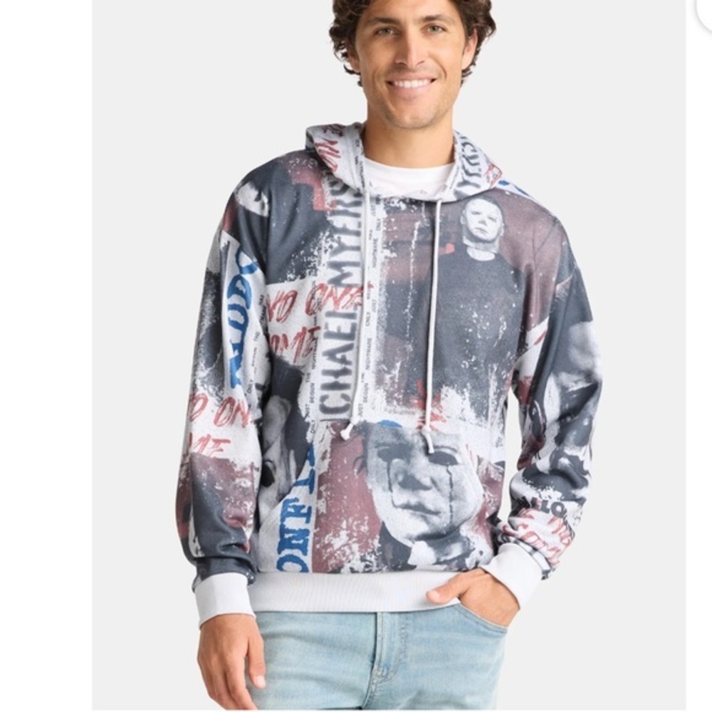 Halloween Men's Michael Myers Graphic Hoodie
Sweatshirt, Size various